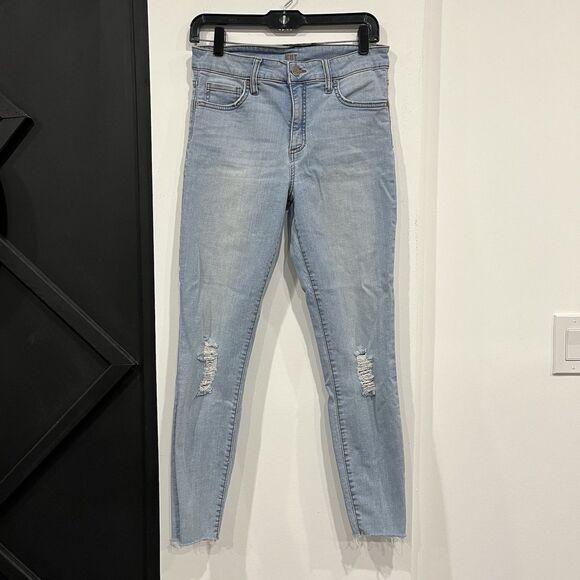 Kut From The Kloth Fab Ab Ankle Skinny Jeans Distressed Light Wash Size 4 - Picture 1 of 10